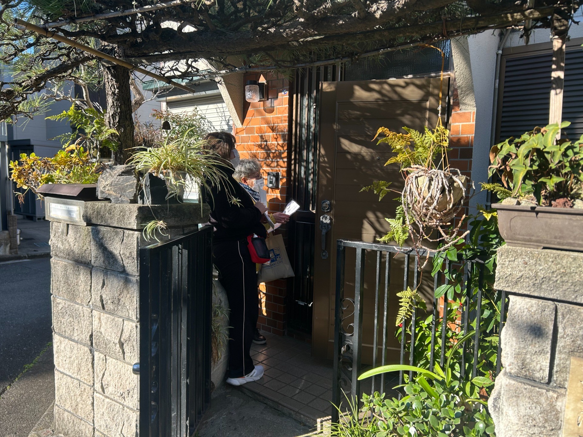地域訪問で配布者1人誕生（大師フレンド）